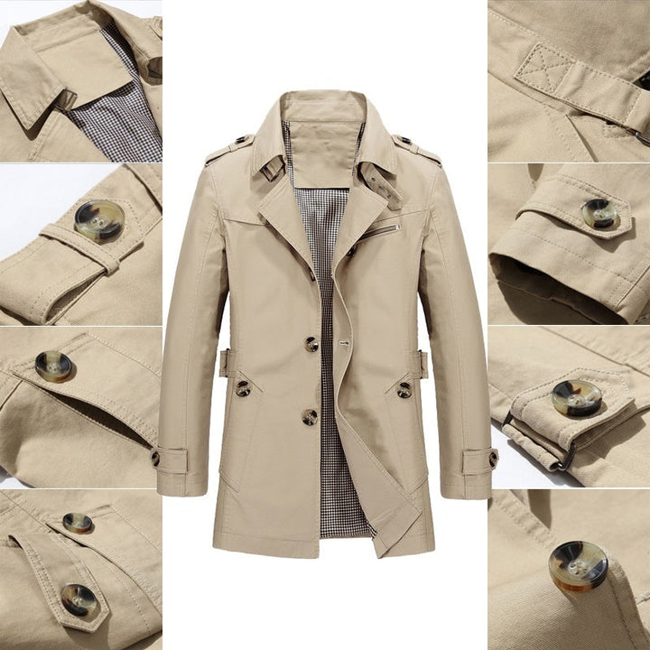 ANDREW™ | MEN'S BUSINESS LONG JACKETS MAD FROM PURE COTTON