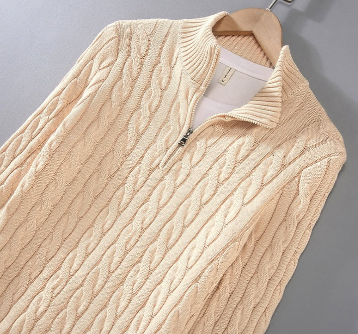 Anthony - Men´s Half-High Zip Collar Jumper