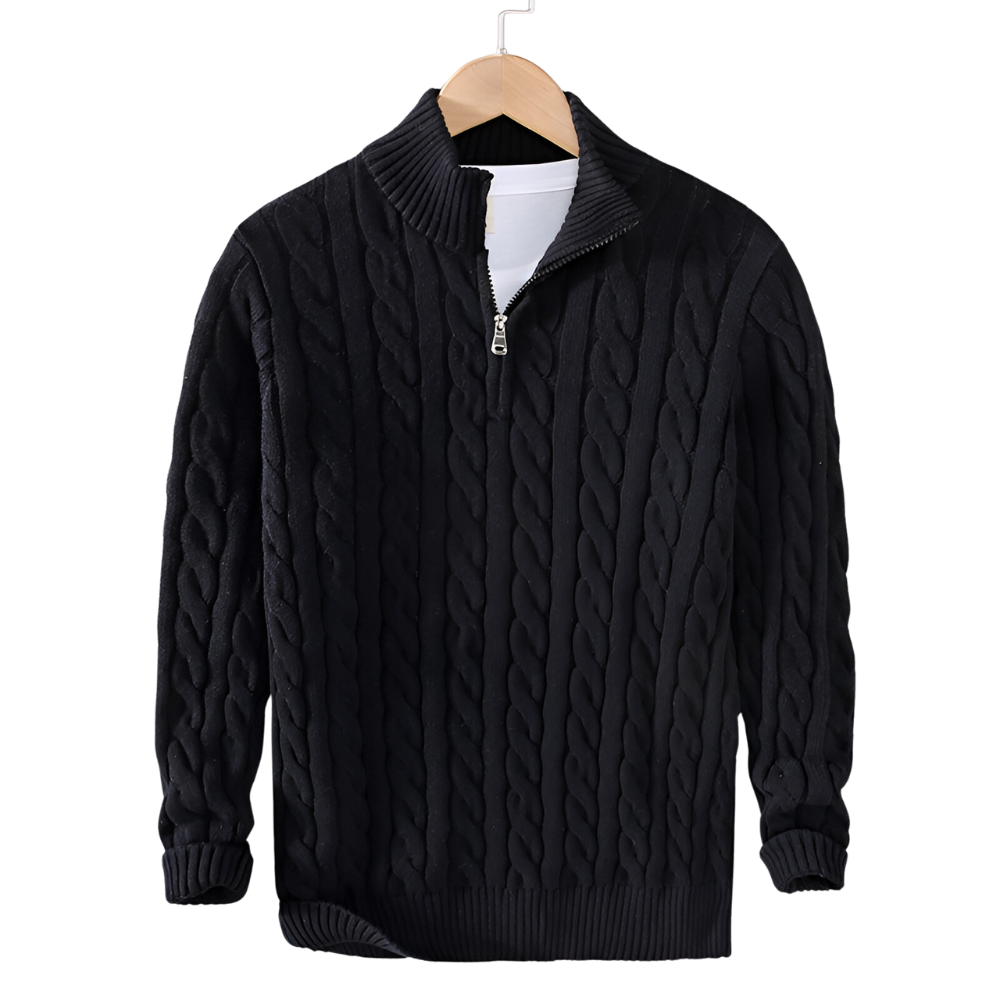 Anthony - Men´s Half-High Zip Collar Jumper