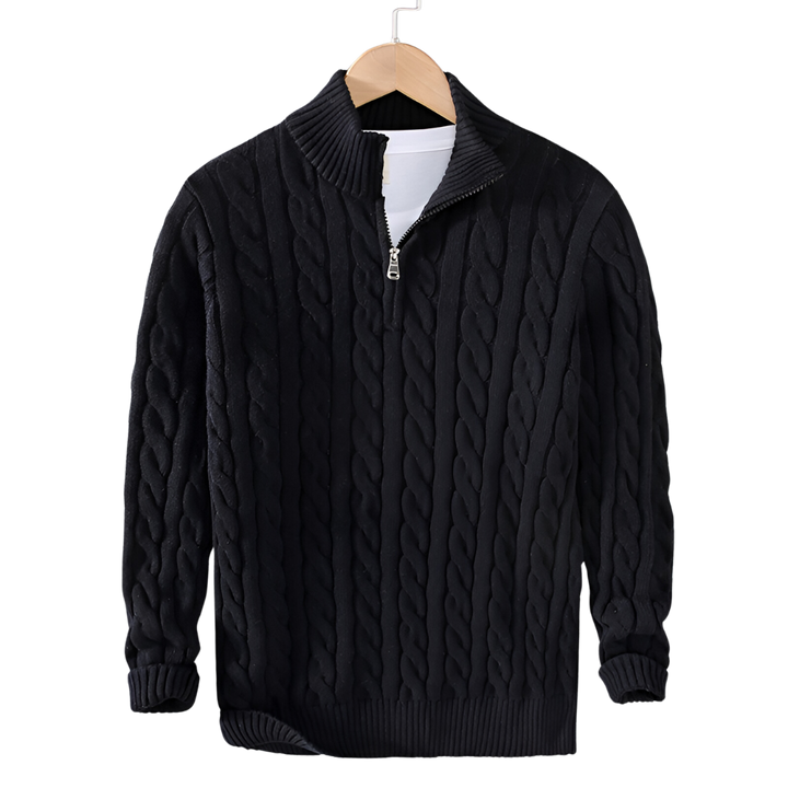 Anthony - Men´s Half-High Zip Collar Jumper