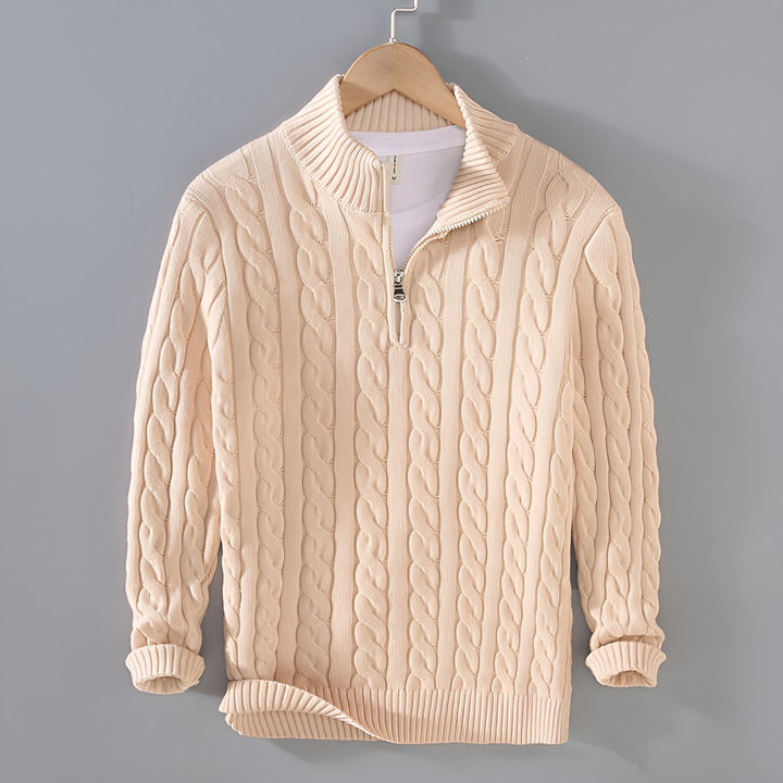 Anthony - Men´s Half-High Zip Collar Jumper